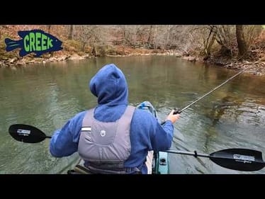 Winter Creek Fishing for Anything that Bites!