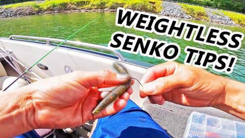 How To Rig and Fish A WEIGHTLESS SENKO For BASS!