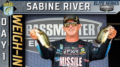 Weigh-in: Day 1 of Bassmaster Elite at Sabine River