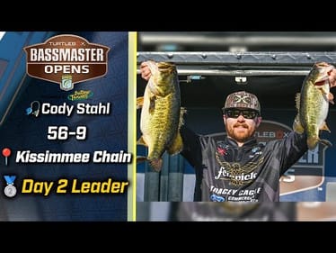 Back to back 28-pounds has BIG LEAD for Cody Stahl on Day 2 of Bassmaster Open at Kissimmee Chain