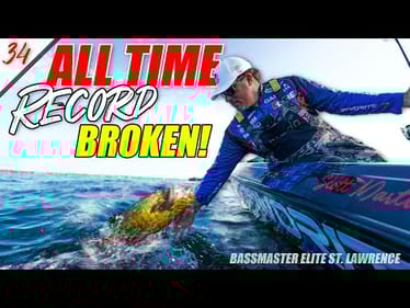 ALL TIME Fishing RECORD BROKEN for $100,000 - Bassmaster Elite St. Lawrence (Tournament)- UFB S2 E34