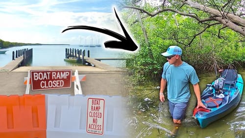 SNEAKING Past CLOSED Boat Ramps To Catch Fish! (Epic Fish Catch)