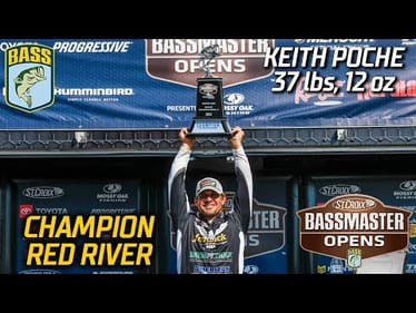 Keith Poche wins Bassmaster Open at the Red River (37 pounds, 12 ounces)