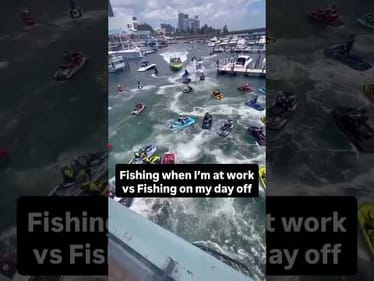 Fishing trips when I’m at work vs when I’m off #fishing
