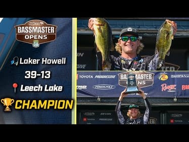 Laker Howell wins 2025 Bassmaster Open at Leech Lake with 39 pounds, 13 ounces