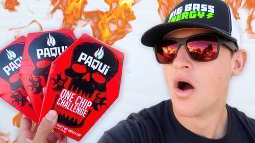 World's HOTTEST Chip Fishing Challenge! (BAD IDEA)