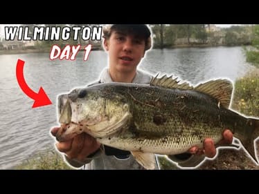 Fishing PRIVATE Pond and Canals For BIG BASS || Wilmington Day 1