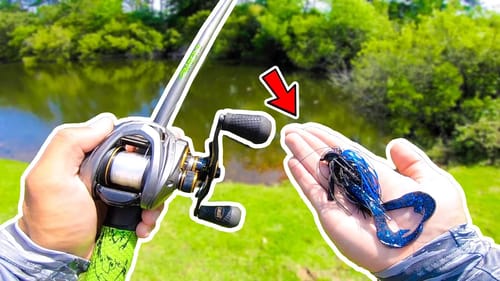 Fishing BIG Jigs in LOADED Golf Course Pond (Bank Fishing)