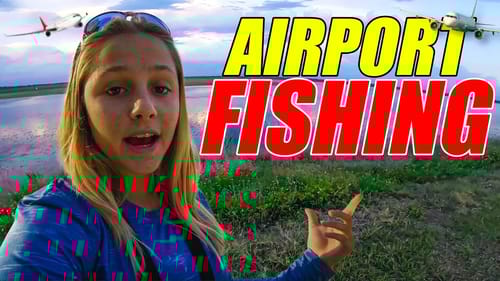 Fishing an AIRPORT POND!