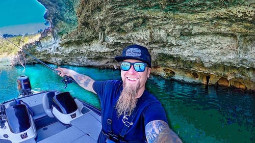 FISHING IN A CAVE for CAVE DWELLING BASS!!! What PLANET Are We On?!?!
