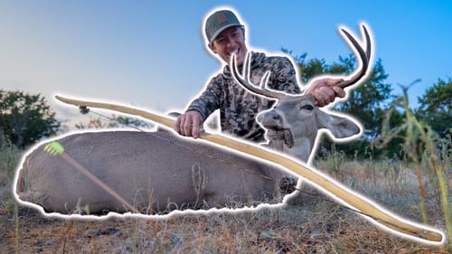 I DID IT! First Self Bow Deer Ever!