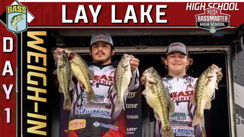 Weigh-in: 2023 Bassmaster High School Series at Lay Lake