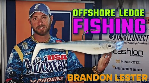 Deep Ledge Bass Fishing [Brandon Lester's Offshore Swimbait Secret Tips & Techniques]
