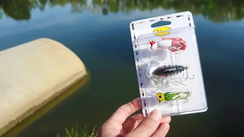 100 Year Old WALMART Topwater Fishing Kit Challenge (HUGE BASS)