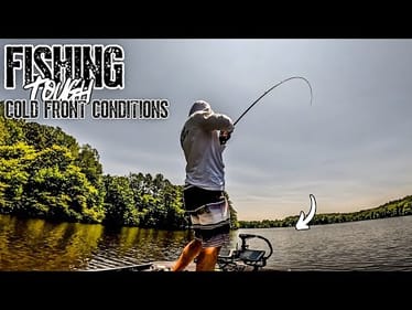 Fishing POST FRONTAL CONDITIONS For SUMMER BASS || Summer Bass Fishing