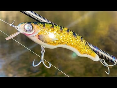 Painting the Shiniest Walleye Ever on a Big Twitch Bait