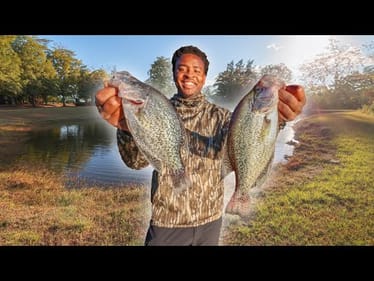 $70 Walmart Crappie Fishing At A New Lake (Catch Clean & Cook)