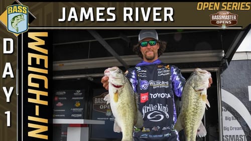 Weigh-in: Day 1 at James River (2022 Bassmaster Opens)