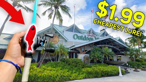 Fishing With Cheapest Lure in Bass Pro! (Surprise Catch)