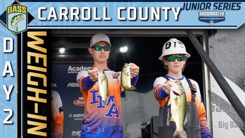 Weigh-in: Day 2 of 2022 Bassmaster Junior Series Championship at Carroll County Recreational Lake