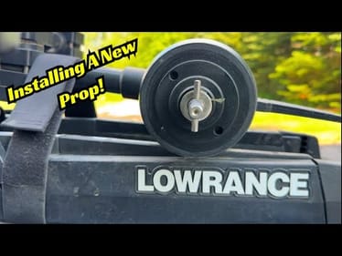 How To Change A Lowrance Ghost Trolling Motor Prop! It’s So Easy!