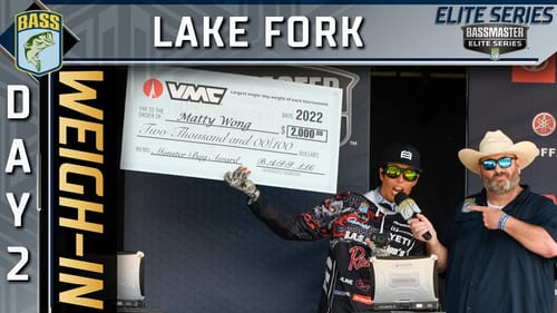 Weigh-in: Day 2 at Lake Fork (2022 Bassmaster Elite Series)