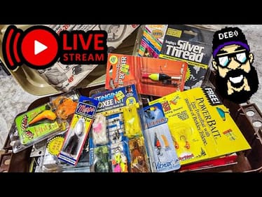 (LIVE) Unboxing an OLD Tackle Box (TONS of GOODIES!)