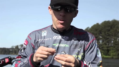 Tying Modified Albright Fishing Knot and Wacky Rigged Senkos