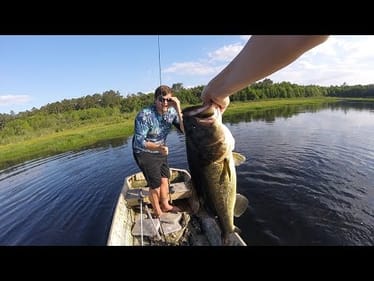 He caught a 9 POUND BASS on what LURE???
