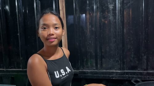 Cute Indonesian Girl Makes Crumbed Fish
