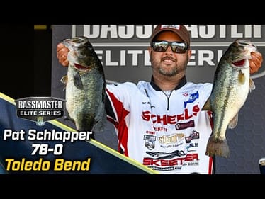 Pat Schlapper leads Day 3 of Bassmaster Elite at Toledo Bend with 78 pounds