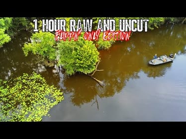 1 HOUR RAW and UNCUT Flippn' ONLY Bass Fishing!! || Crazy Bites!!!