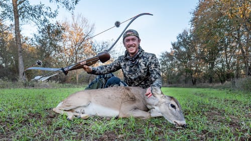 My First Deer with a Recurve Bow!