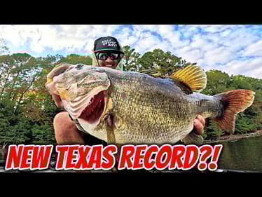 One in a MILLION Bass Could Be the New Texas State Record?! (Once in a Lifetime Catch)