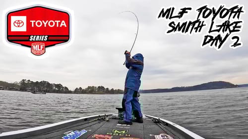 PRO BASS TOURNEY - SMITH LAKE DAY 2 - Major League Fishing Toyota!