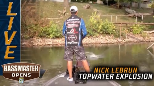 Nick LeBrun's big topwater explosion