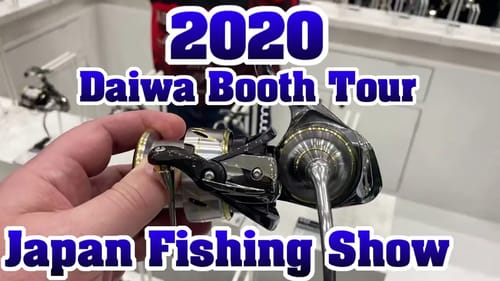American Tackle Shop owner tours Yokohama, Japan Tackle show - Daiwa booth - quick look