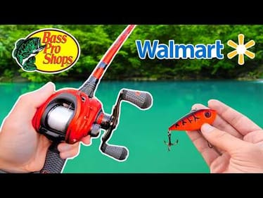 $100 Walmart vs Bass Pro Shops Budget Fishing Challenge