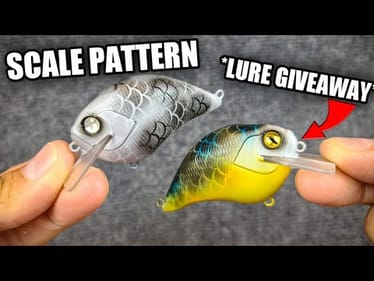 Painting Squarebill Crankbaits | Easy Scale Pattern for Beginners (*Lure Giveaway*)