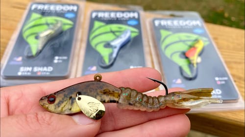 NEW Ice Fishing Lure - Freedom Tackle Sim Shad!