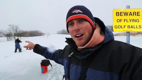 SECRETLY Ice Fishing A GOLF COURSE! Huge Fish To Be Caught!