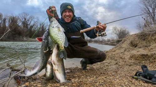 Ultra Light Tackle River Fishing | CATFISH & CRAPPIE!?