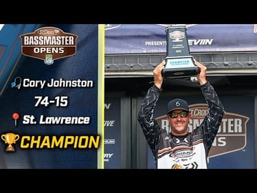 Cory Johnston wins 2025 Bassmaster Open at St. Lawrence River with 74 pounds, 15 ounces