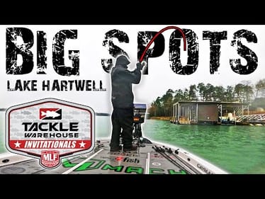 Catching MEGA SPOTS On LAKE HARTWELL! (MLF PRO TOURNAMENT PRACTICE DAY 1)