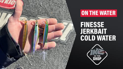 COLD Water Jerkbait Fishing | On The Water | Going Ike