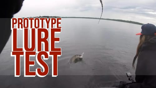 Musky Prototype Double Spinner Swimbait Testing