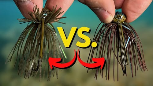 Cold Water Jigs: Living Rubber vs Silicone Skirts - Watch the Difference