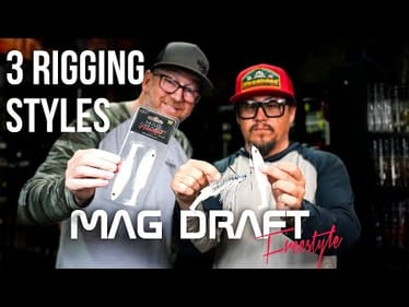 Megabass 5 inch MagDraft Freestyle rigging techniques.