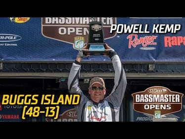 Bassmaster OPEN: Powell Kemp wins at Buggs Island with 48 pounds, 13 ounces