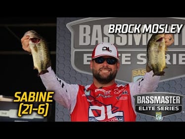 Brock Mosley leads Day 2 of Bassmaster Elite at Sabine River with 21 pounds, 6 ounces